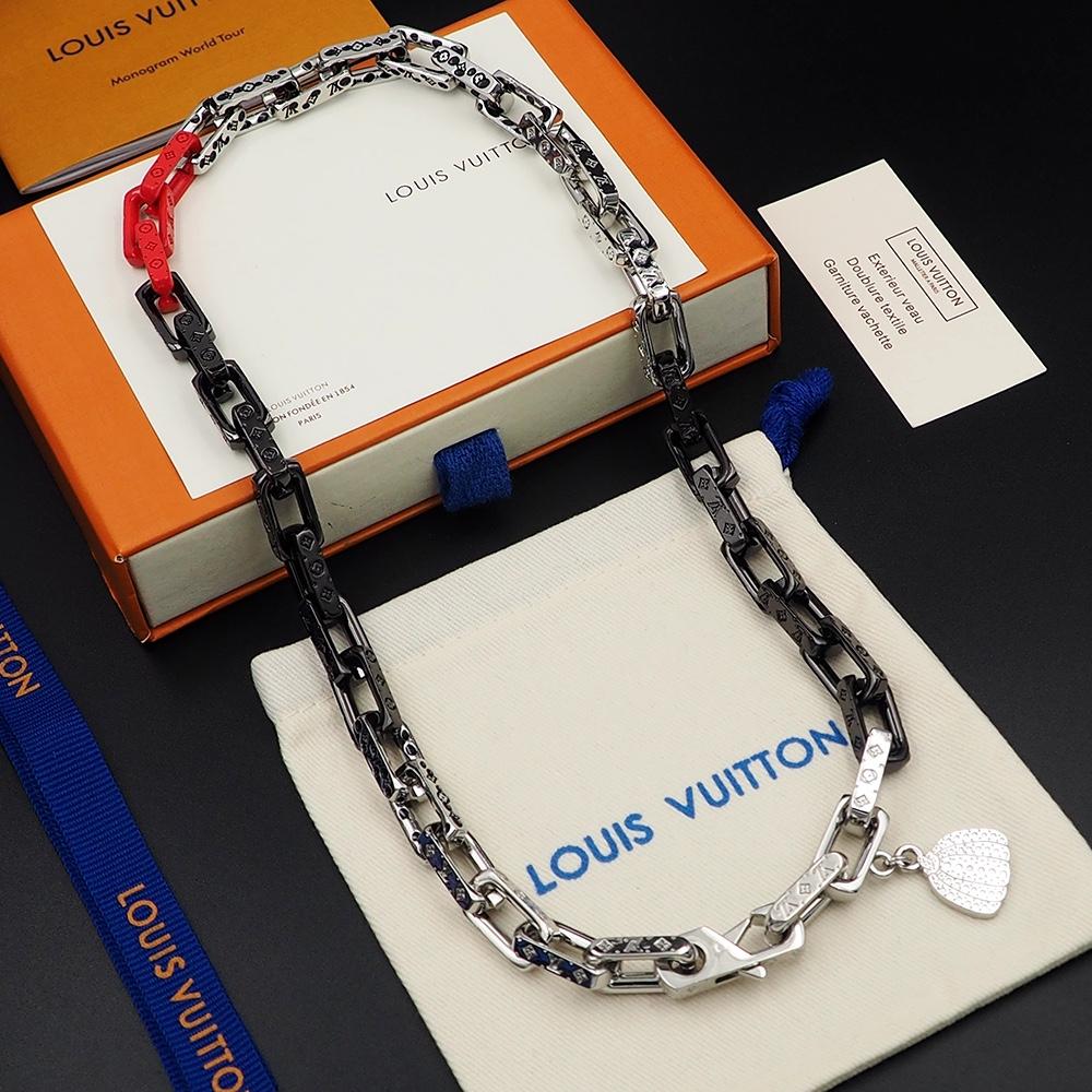 Louis Vuitton LV x YK Monogram Chain Necklace   M01087 - FashionPlug