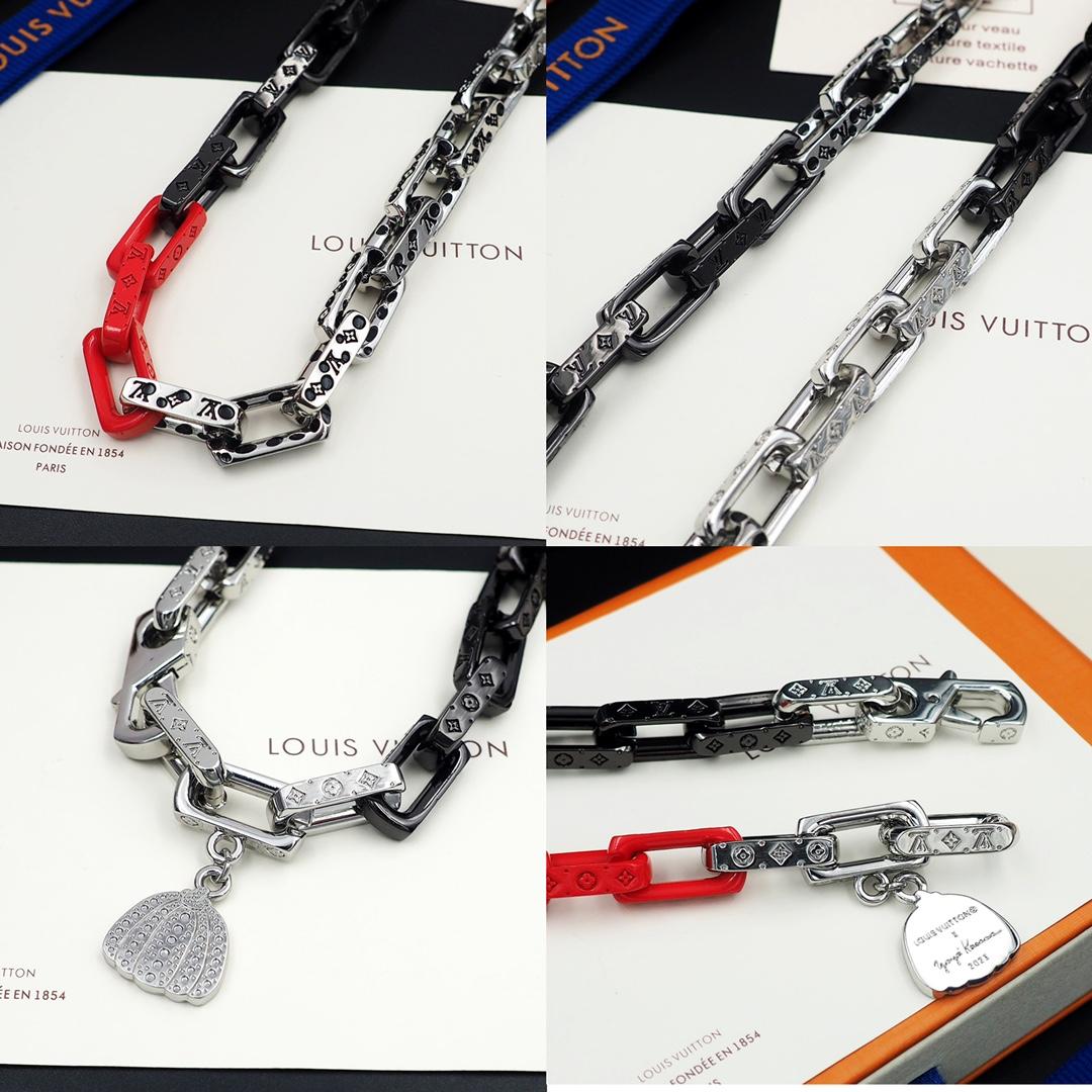 Louis Vuitton LV x YK Monogram Chain Necklace   M01087 - FashionPlug