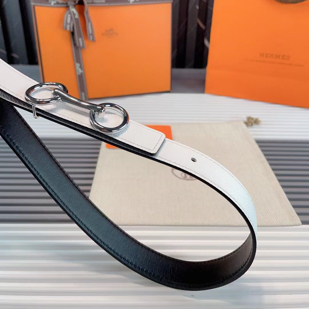 Hermes Heritage Belt Buckle & Reversible Leather Strap  - FashionPlug