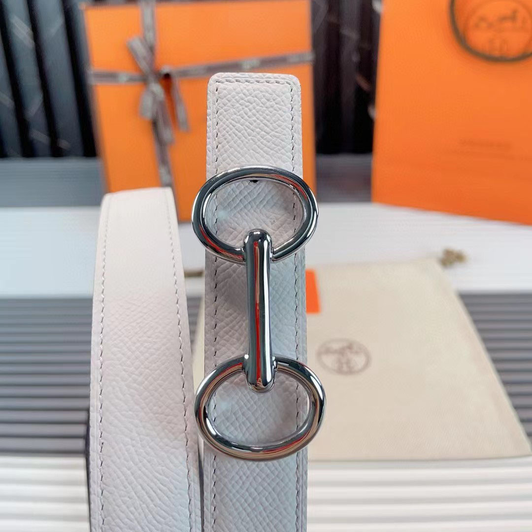 Hermes Heritage Belt Buckle & Reversible Leather Strap  - FashionPlug