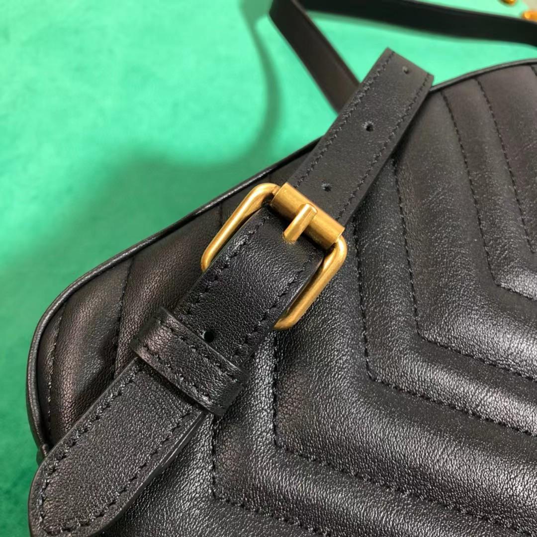 Gucci GG Marmont Leather Backpack (22-5-26cm)   476671 - FashionPlug