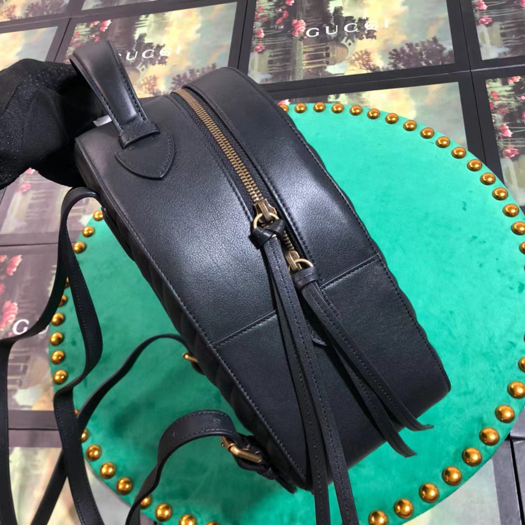 Gucci GG Marmont Leather Backpack (22-5-26cm)   476671 - FashionPlug