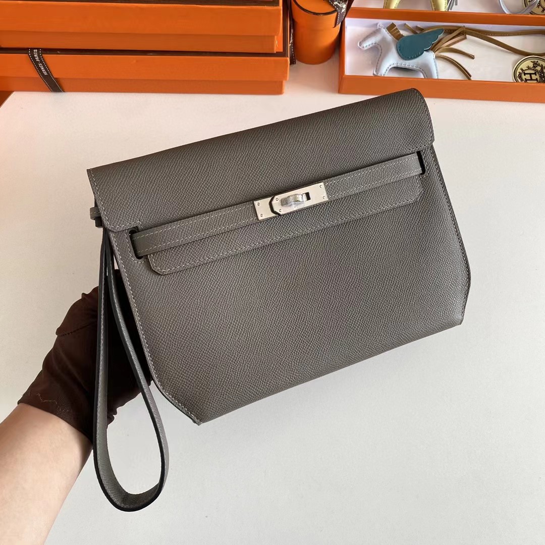 Hermes Kelly Dépêches Leather Bag (25-19-5cm) - FashionPlug