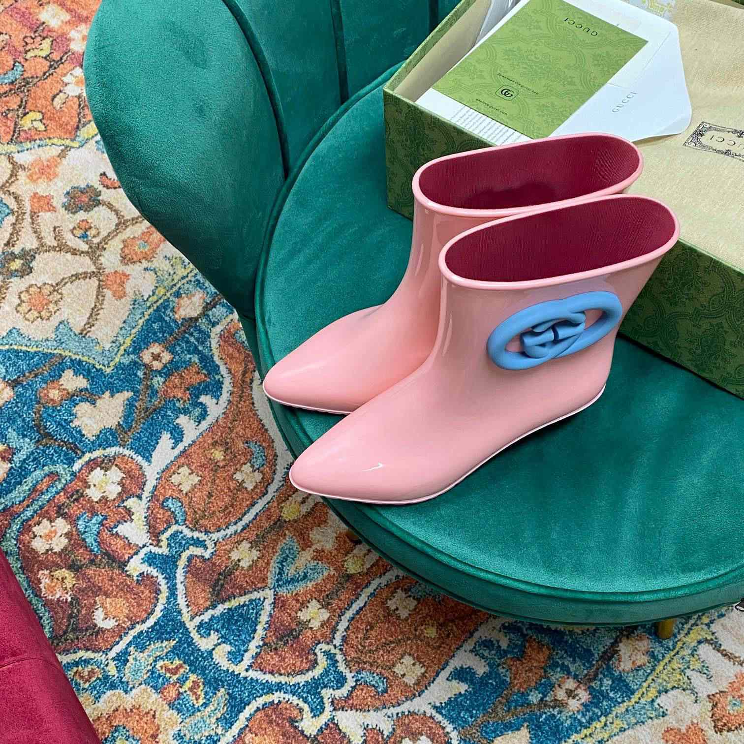 Gucci Women's Interlocking G Ankle Boot - FashionPlug