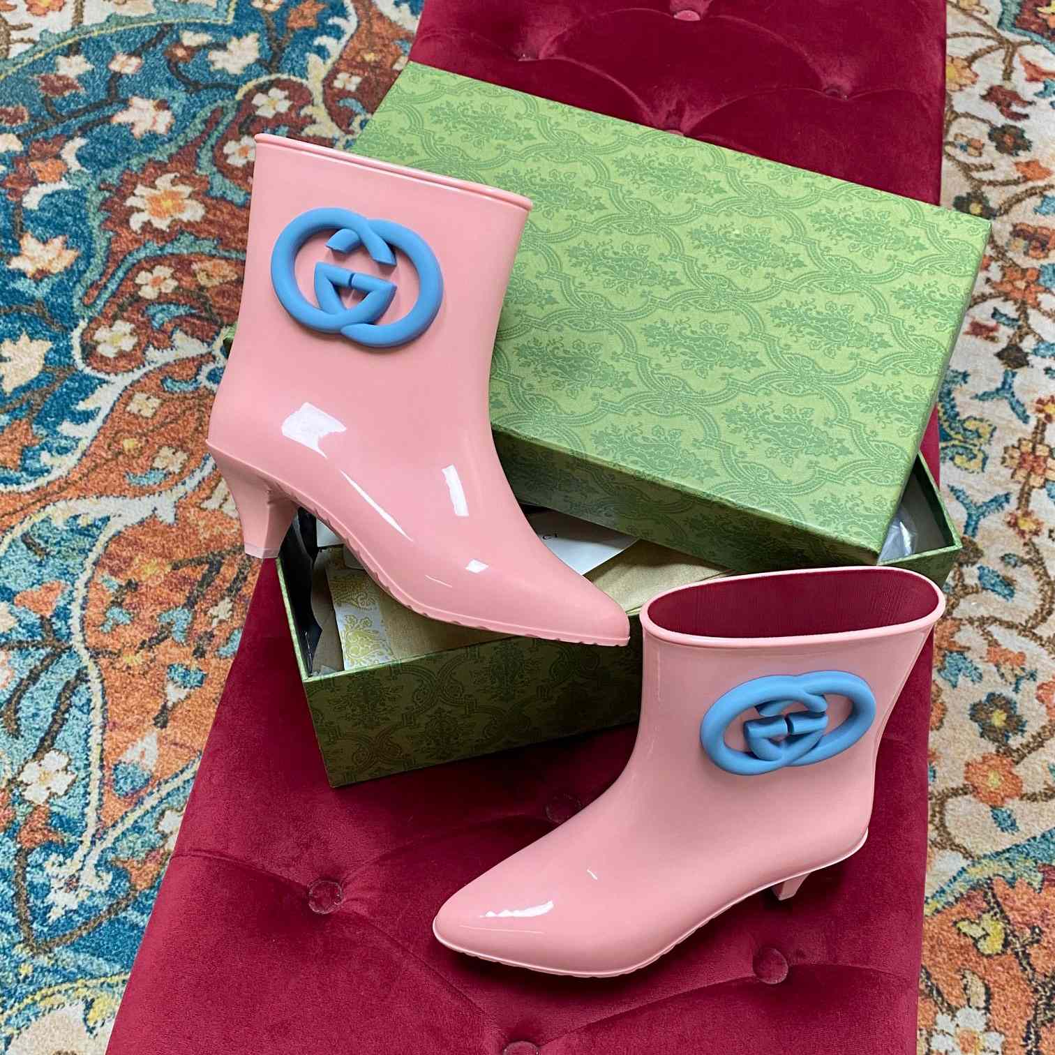 Gucci Women's Interlocking G Ankle Boot - FashionPlug