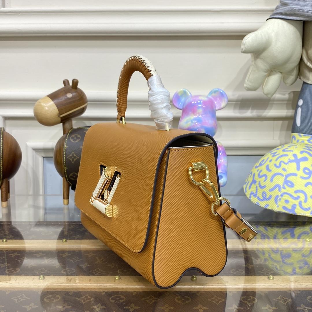 Louis Vuitton Twist MM Gold Honey Epi (23*17*9.5cm)      M22229 - FashionPlug