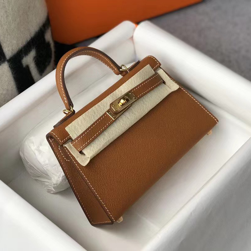 Hermes Kelly Handbag  (19-13-6.5cm) - FashionPlug