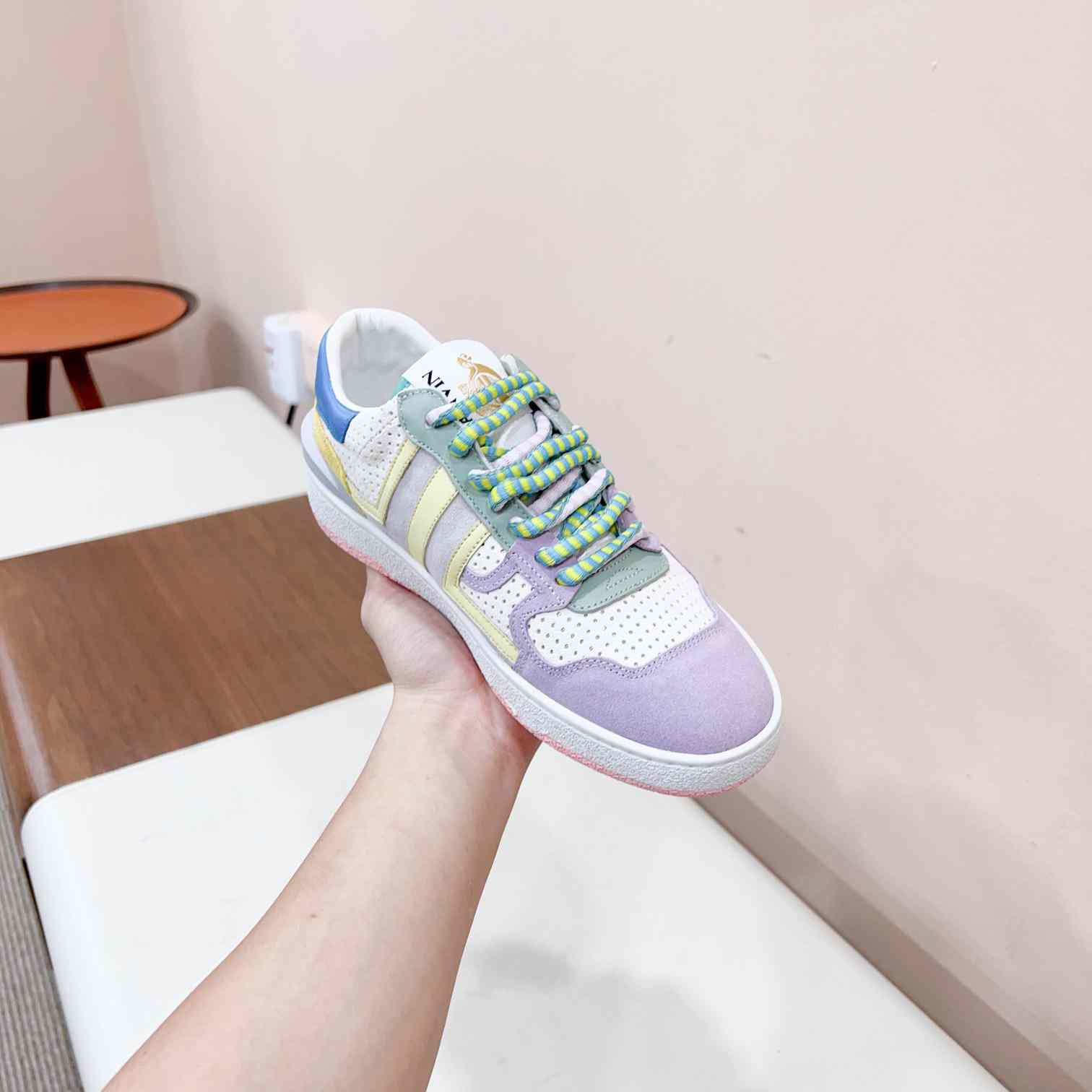 Lanvin Clay Colour-block Sneakers - FashionPlug