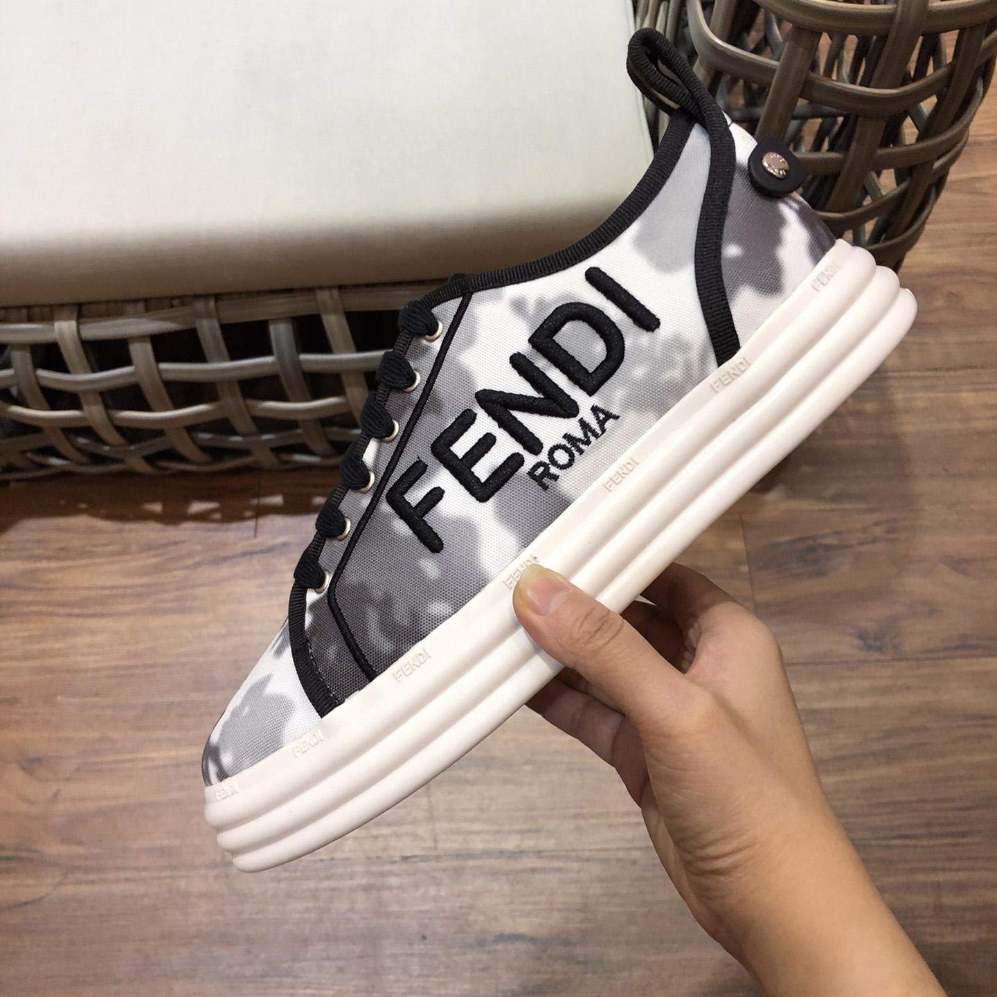 Fendi Rise Canvas Sneaker - FashionPlug