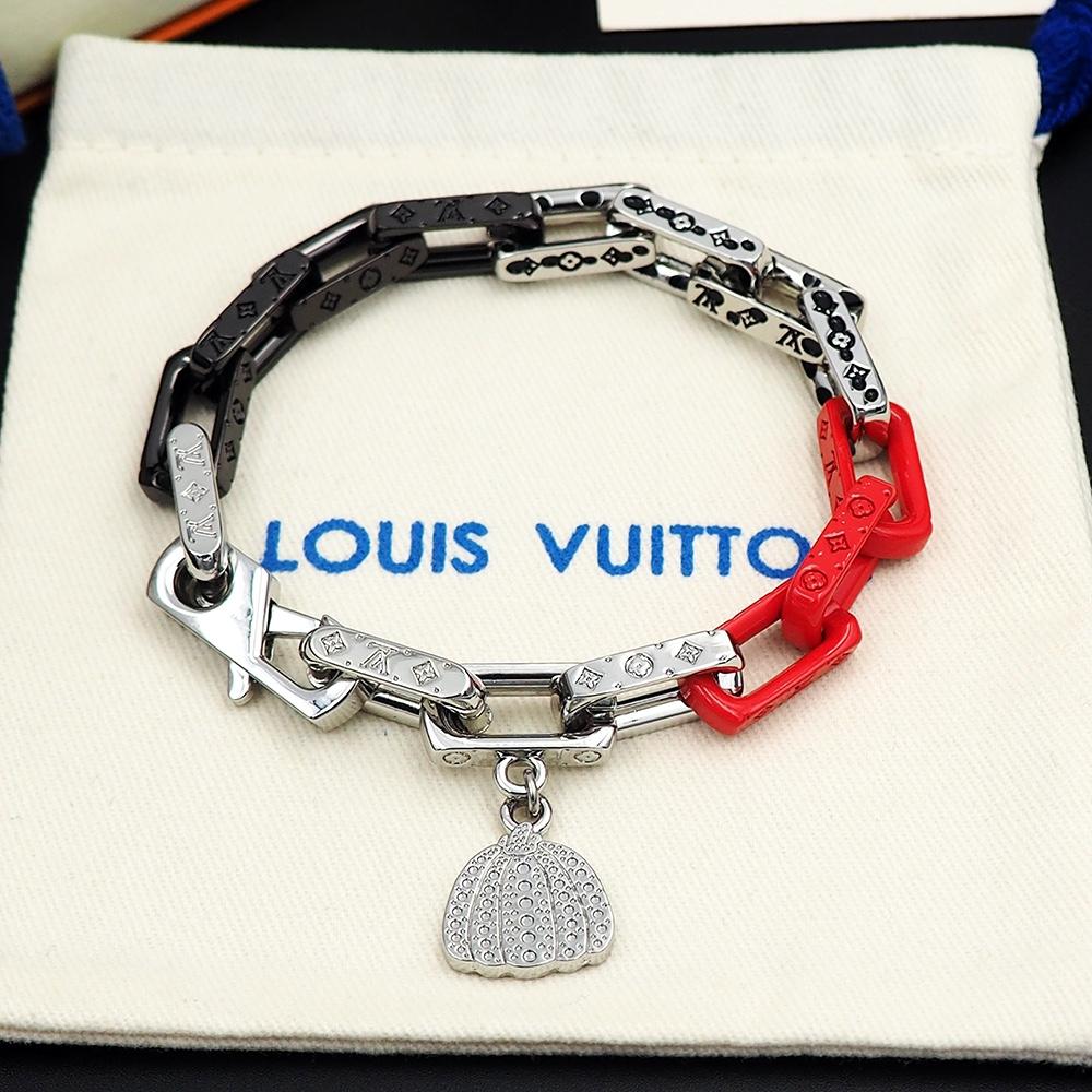 Louis Vuitton LV x YK Monogram Chain Bracelet    M0976 - FashionPlug