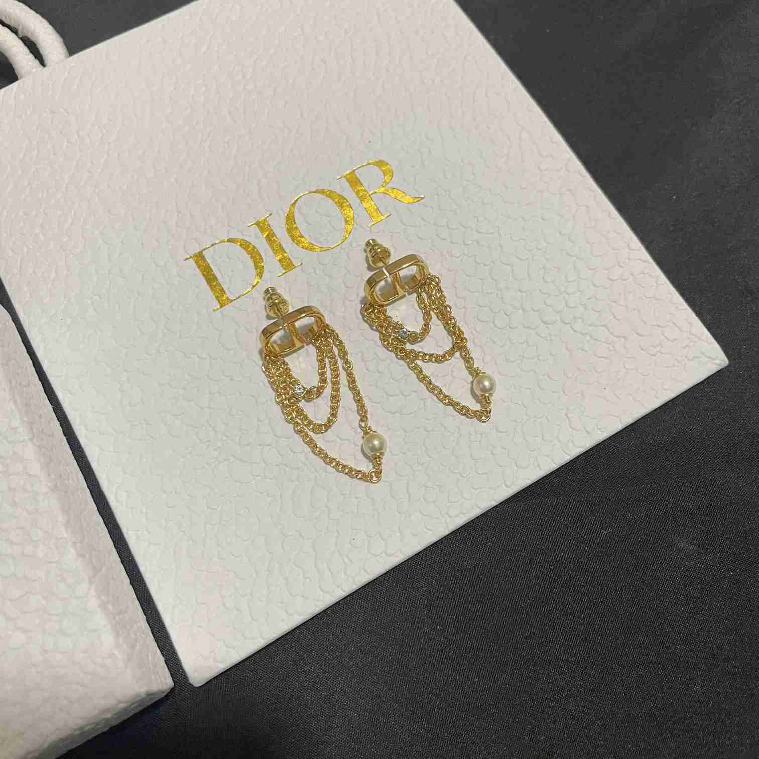 Dior Petit CD Earrings  - FashionPlug