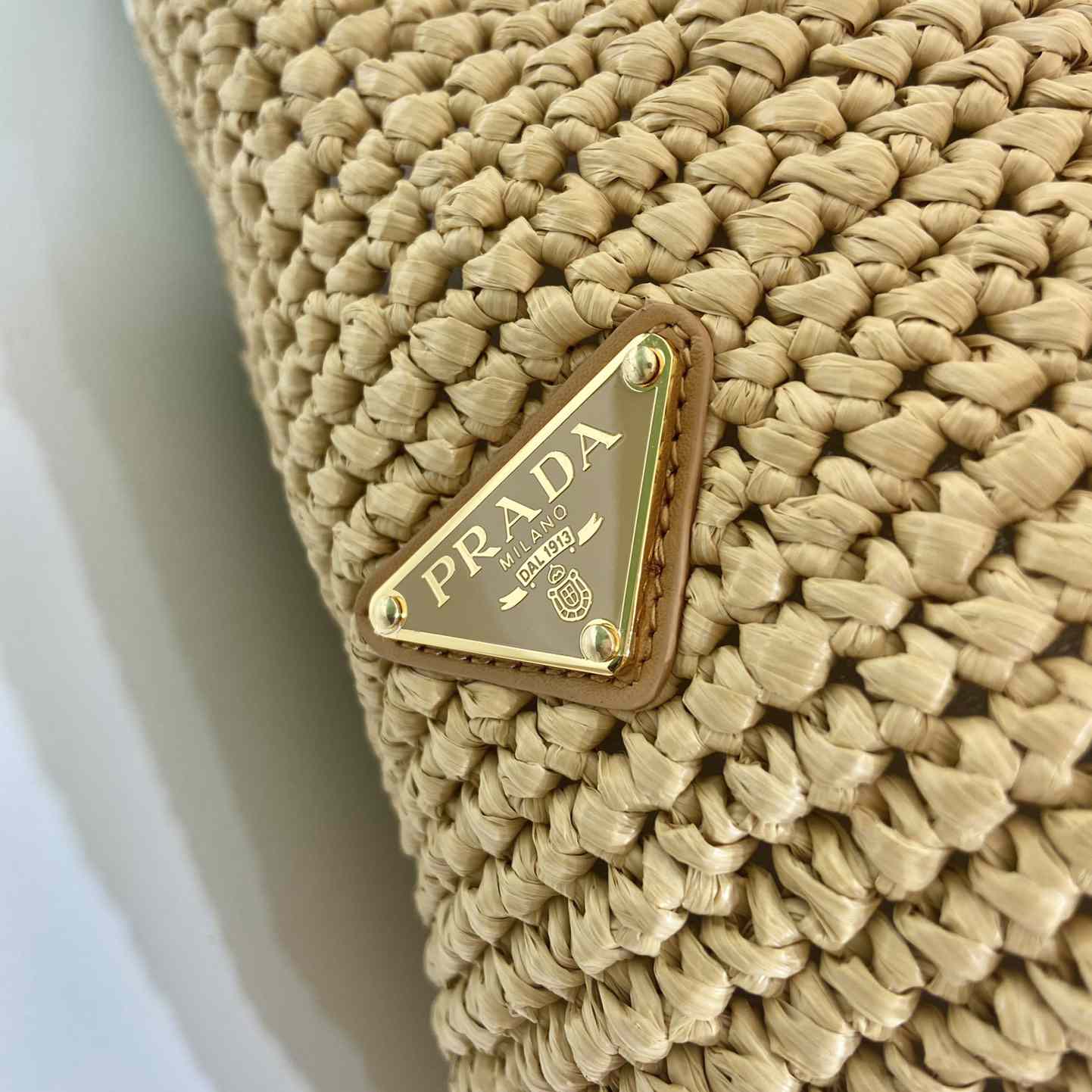 Prada Raffia Tote Bag - FashionPlug