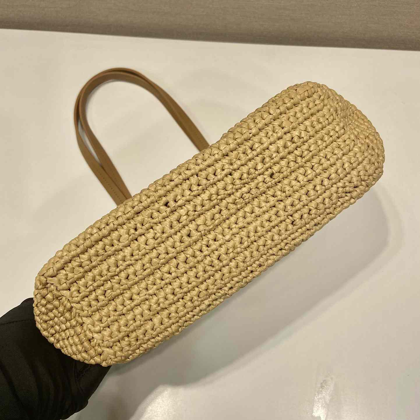 Prada Raffia Tote Bag - FashionPlug