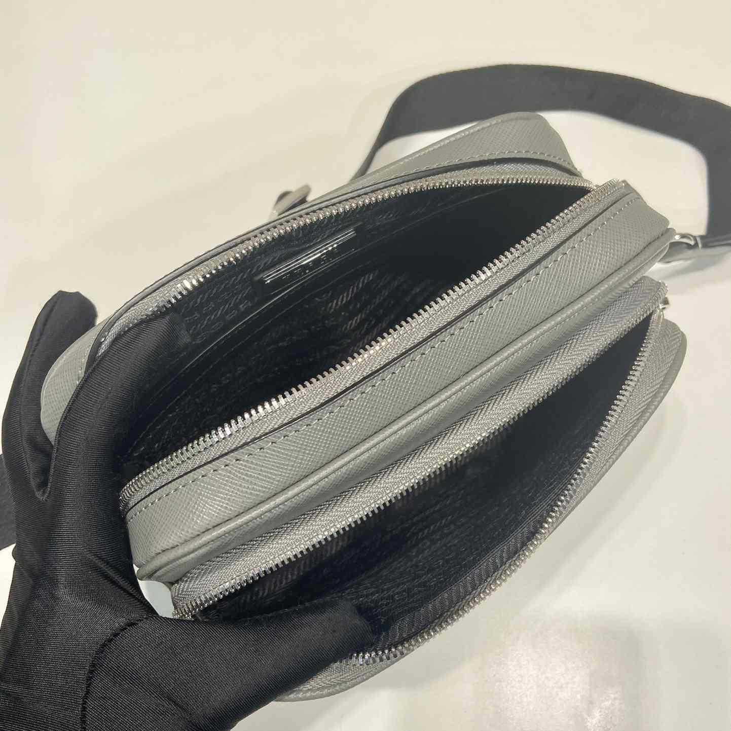 Prada Saffiano Leather Shoulder Bag - FashionPlug