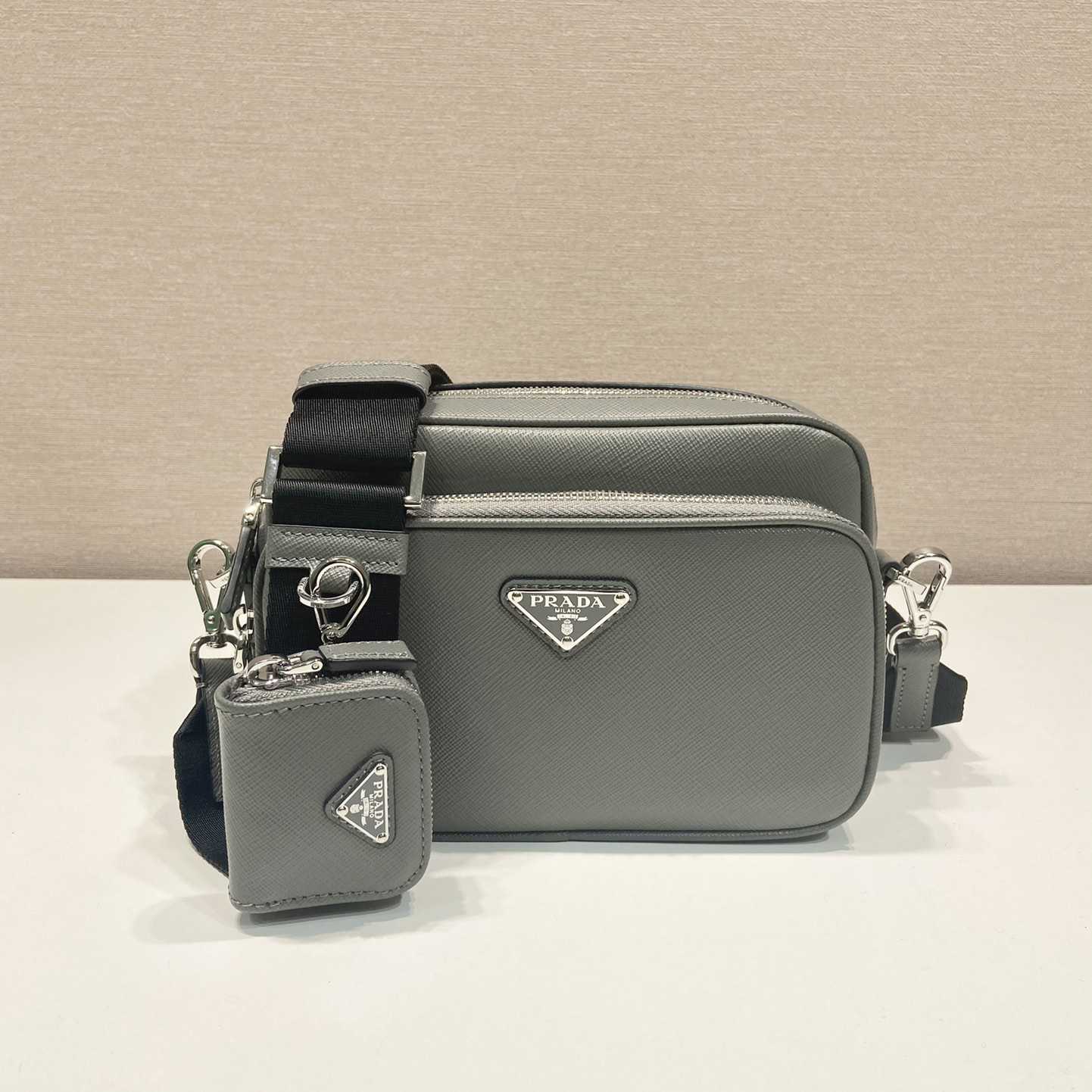 Prada Saffiano Leather Shoulder Bag - FashionPlug