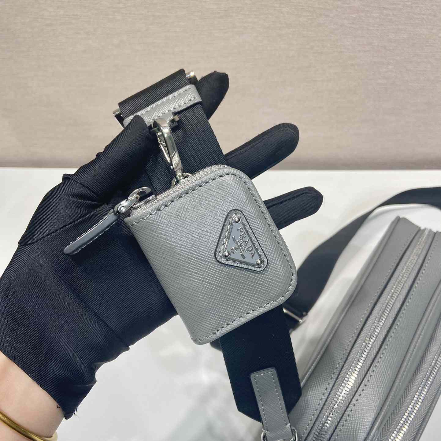 Prada Saffiano Leather Shoulder Bag - FashionPlug