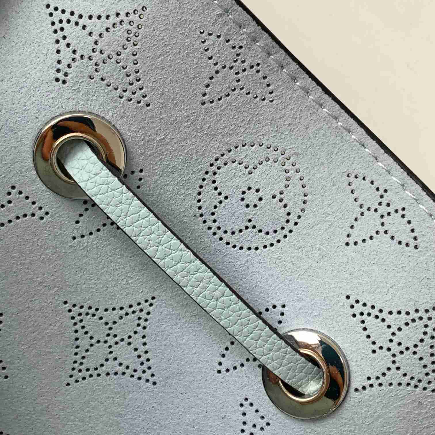Louis Vuitton Bella Blue Denim Mahina  (19 x 22 x 14cm)    M22198 - FashionPlug