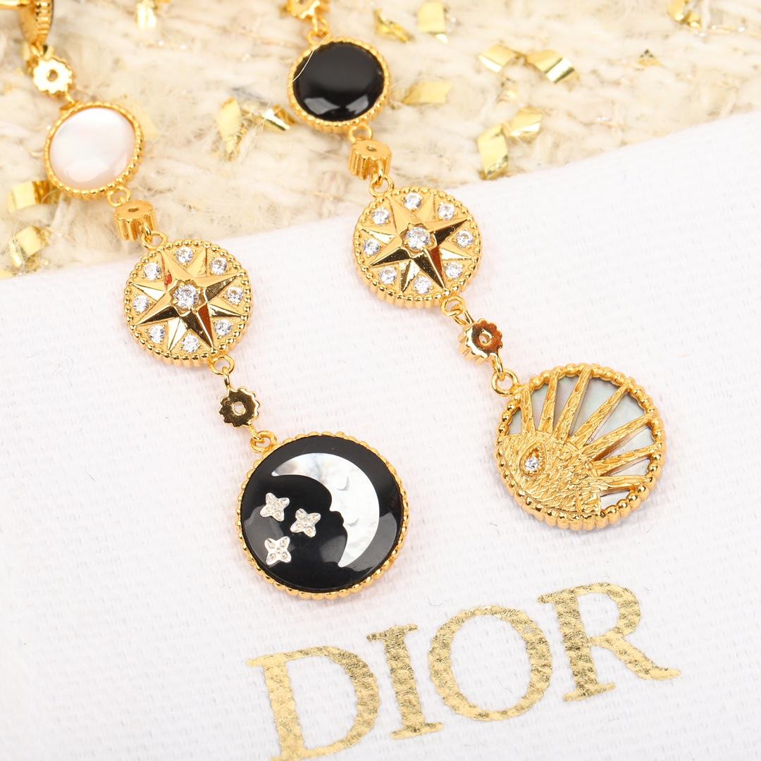 Dior Rose Des Vents And Rose Céleste Earrings - FashionPlug