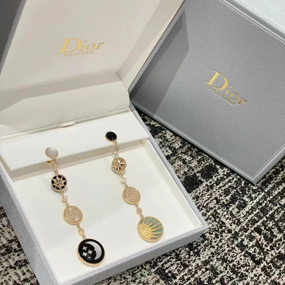 Dior Rose Des Vents And Rose Céleste Earrings - FashionPlug