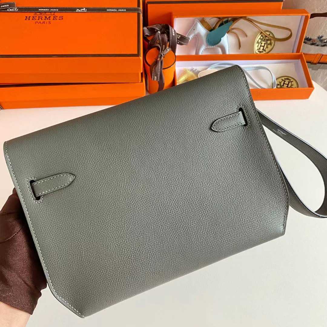Hermes Kelly Dépêches Leather Bag (25-19-5cm) - FashionPlug