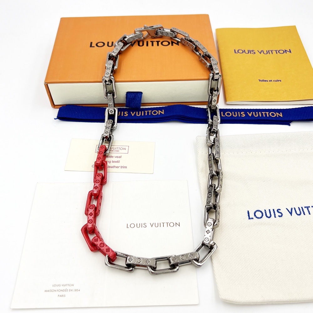 Louis Vuitton Monogram Chain Necklace  - FashionPlug