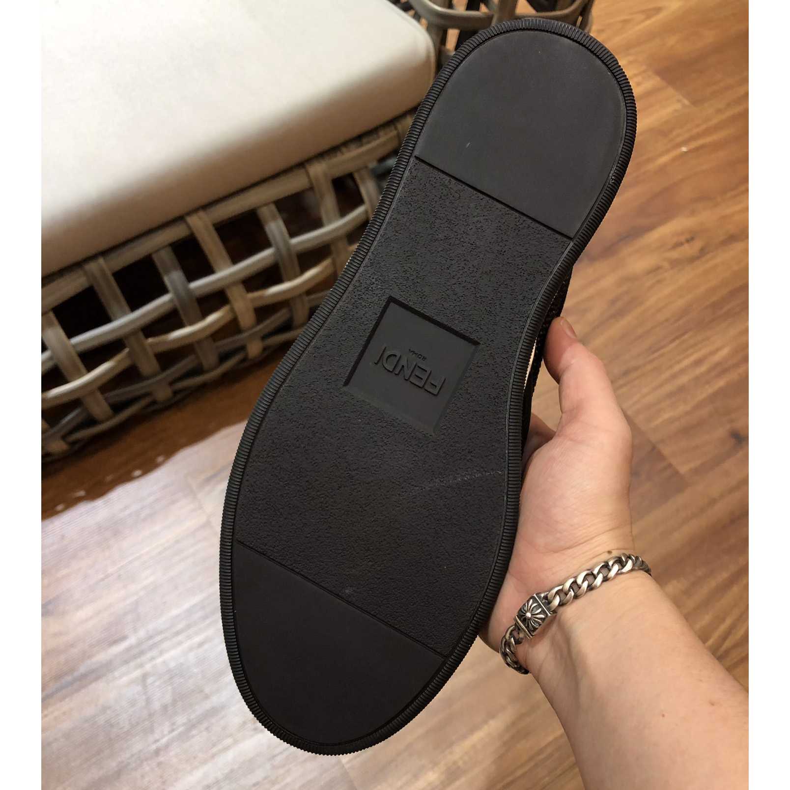 Fendi Men's Black Loafer Monster Eyes - FashionPlug