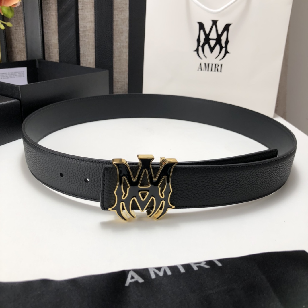 Amiri Ma Leather Belt - FashionPlug