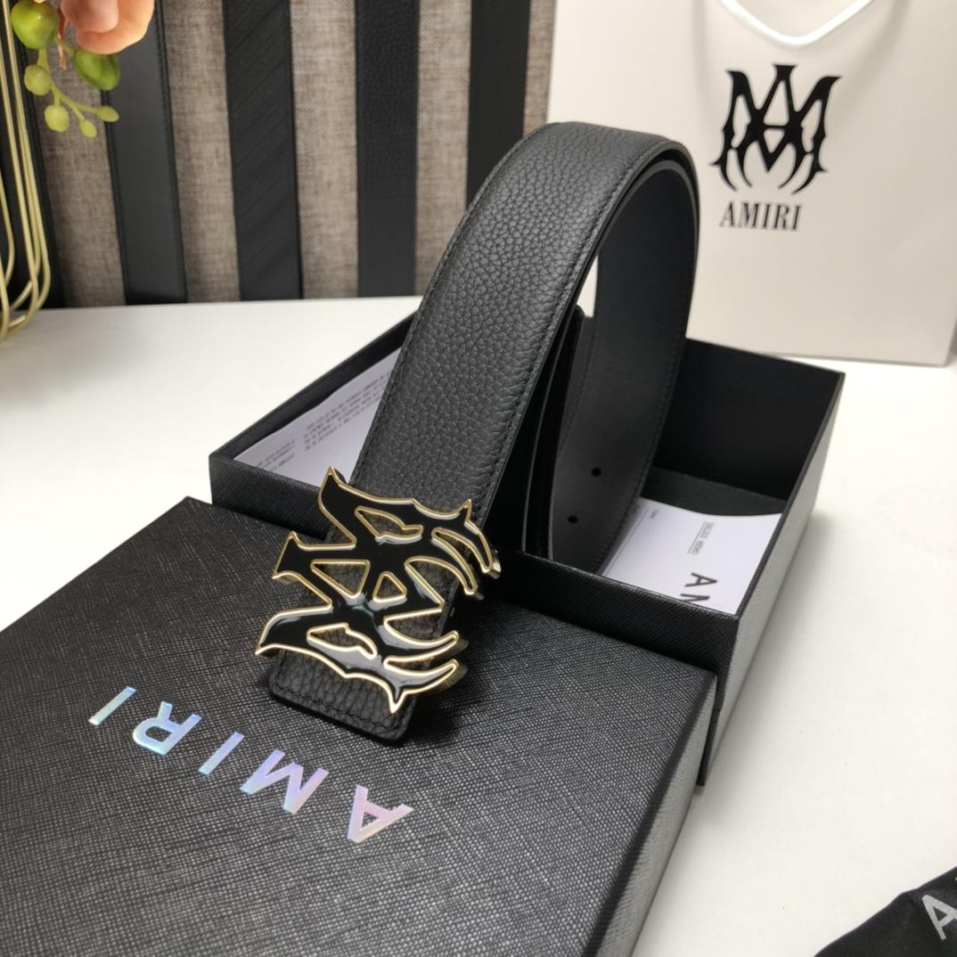 Amiri Ma Leather Belt - FashionPlug
