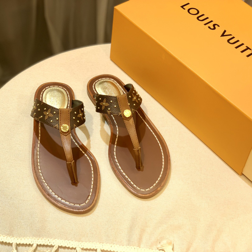 Louis Vuitton Sunny Flat Thong   1AB37T - FashionPlug