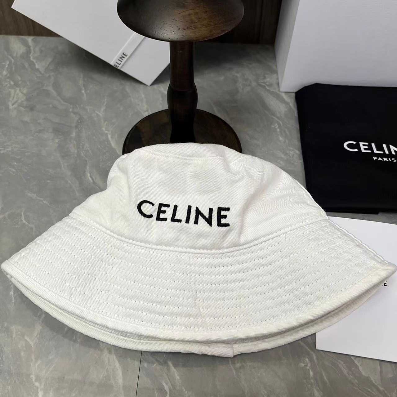 Celine Cotton Bucket Hat - FashionPlug