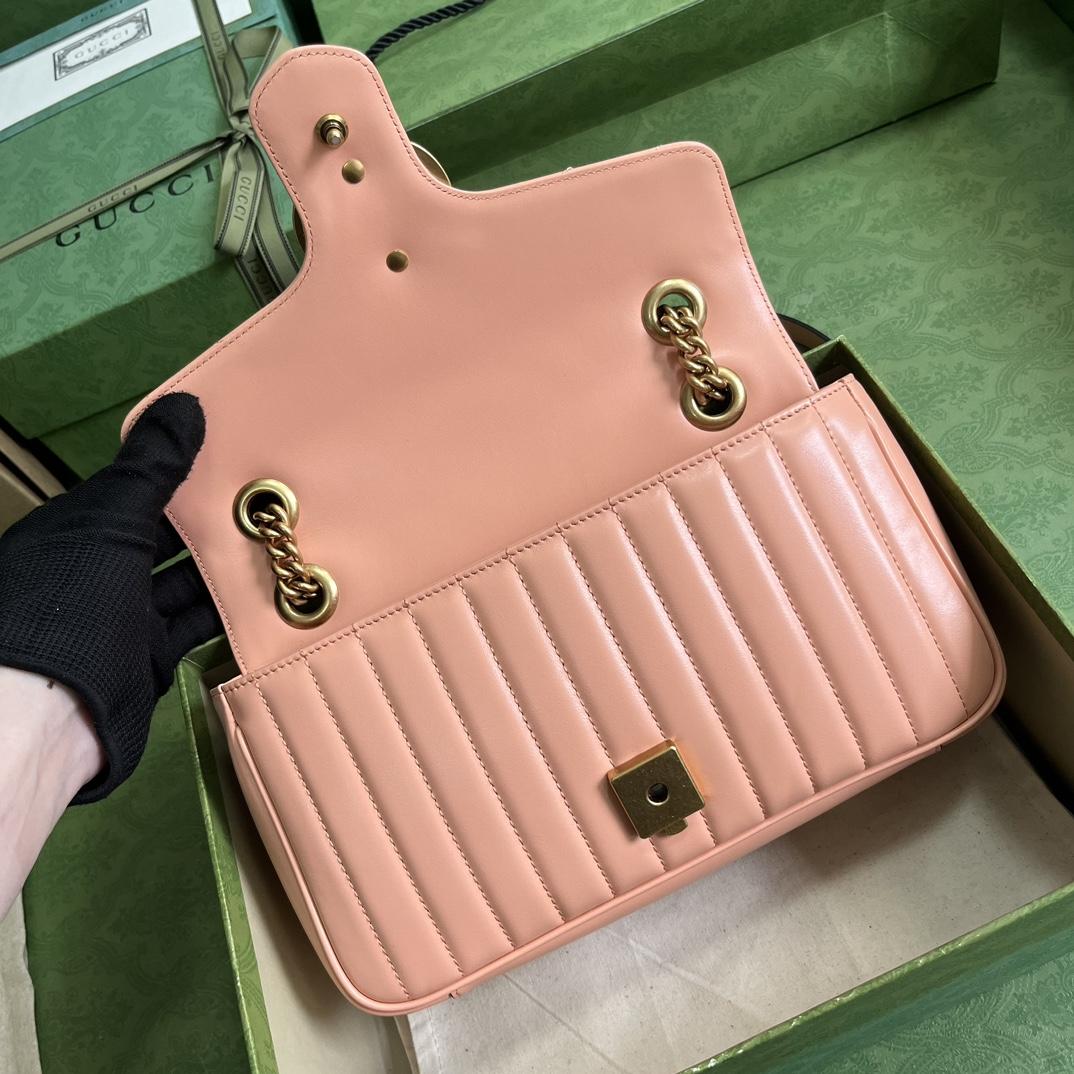 Gucci GG Marmont Small Shoulder Bag(26*15*7cm)   - FashionPlug