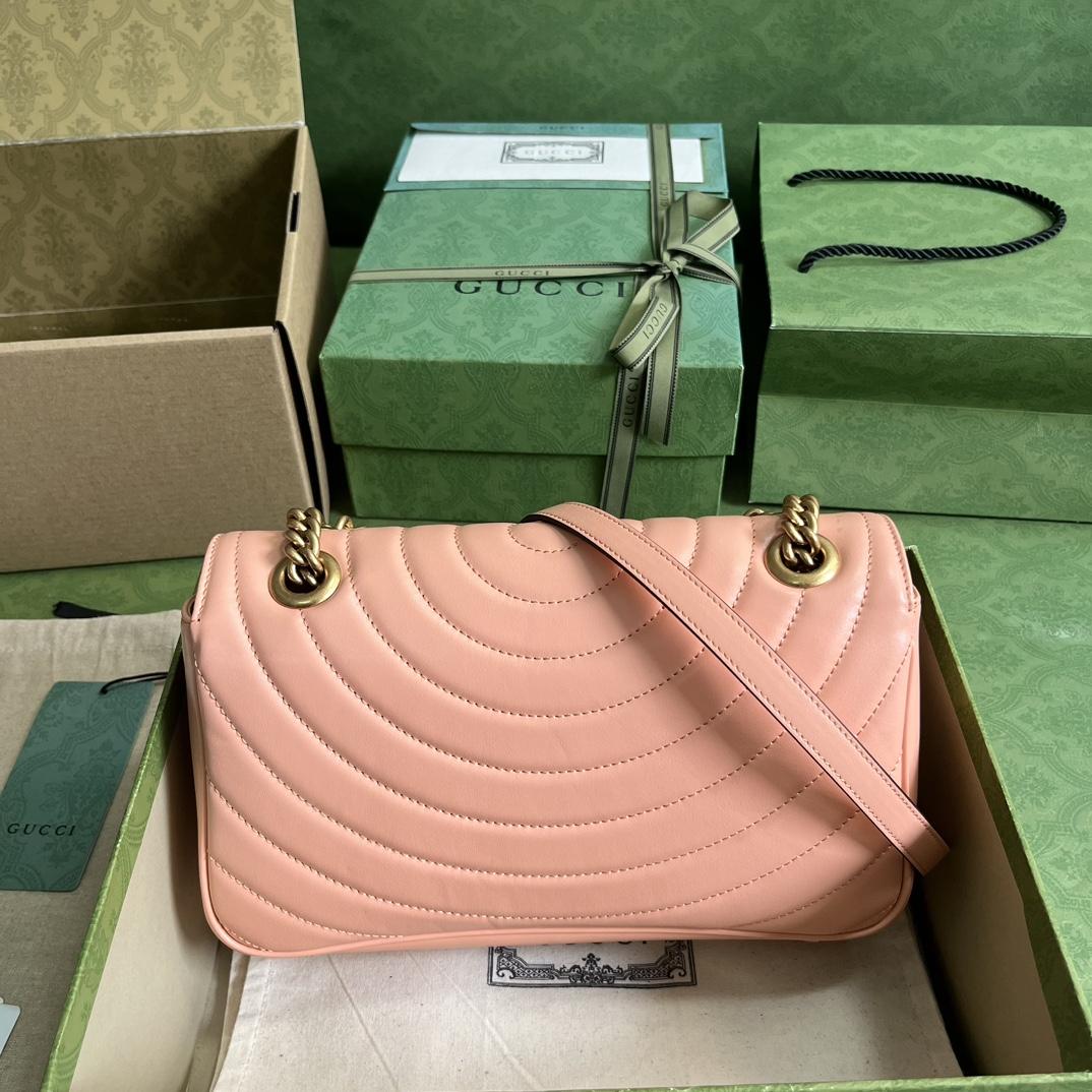 Gucci GG Marmont Small Shoulder Bag(26*15*7cm)   - FashionPlug
