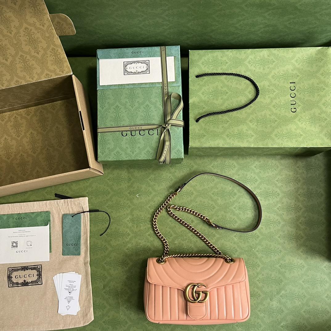 Gucci GG Marmont Small Shoulder Bag(26*15*7cm)   - FashionPlug