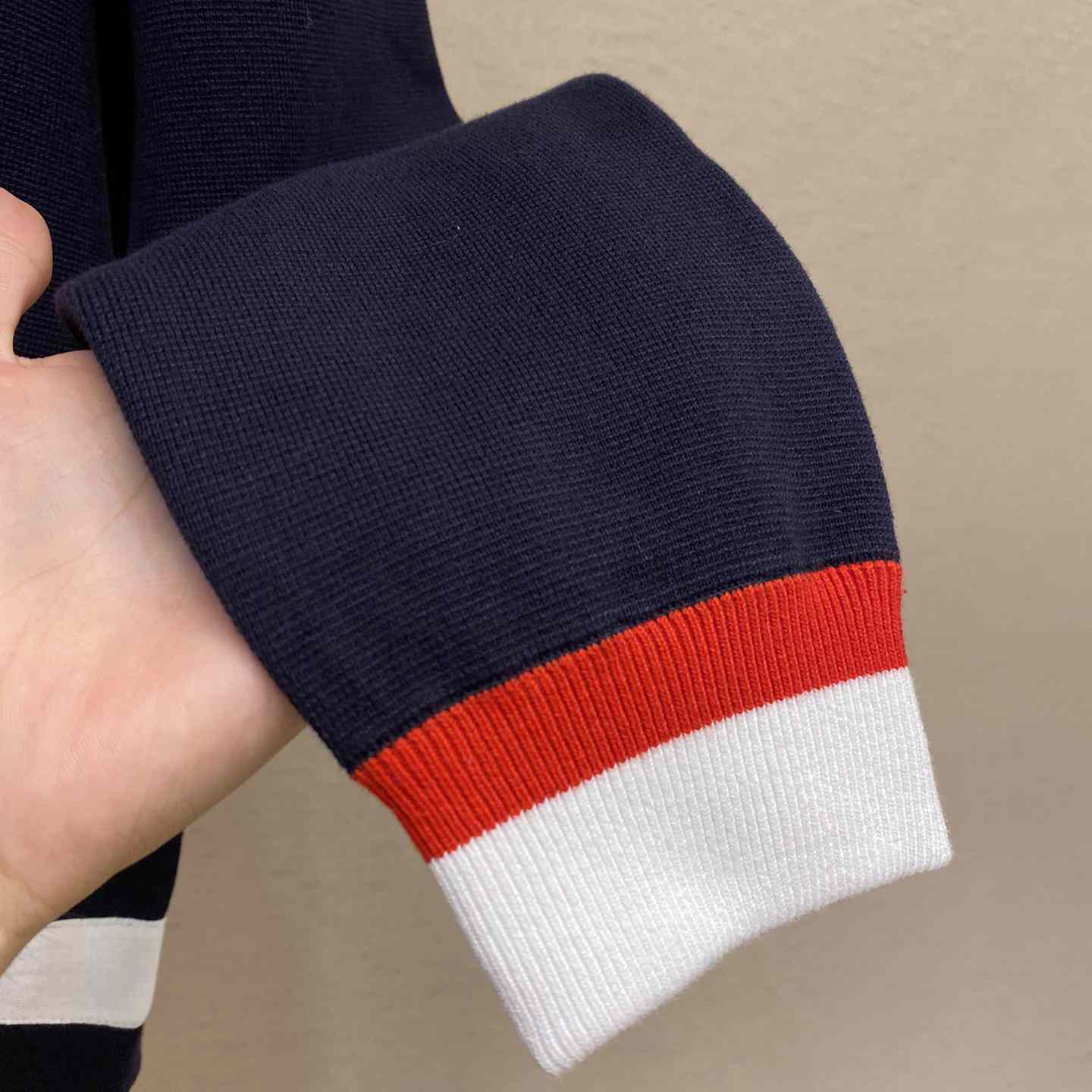 Gucci Knit Wool Cardigan With Patch - FashionPlug