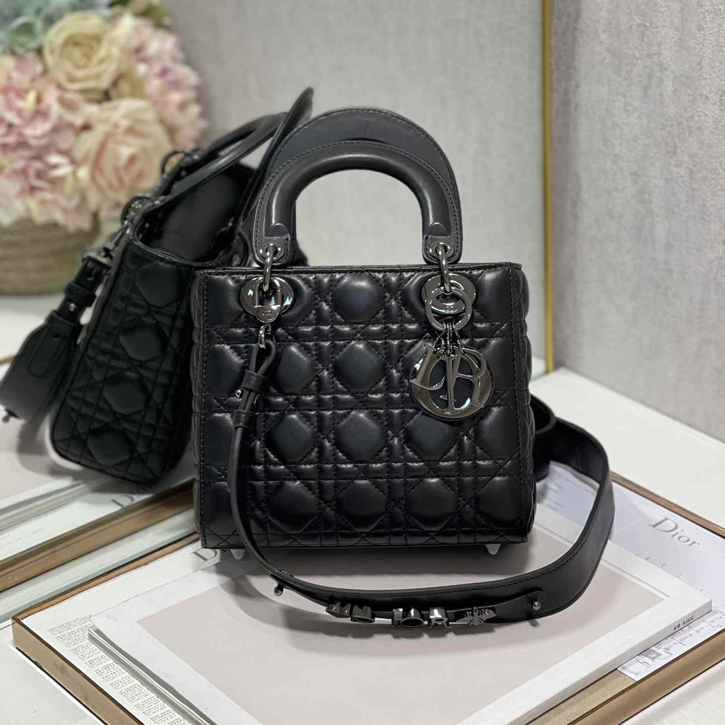 Dior Lady Dior Bag   20cm - FashionPlug