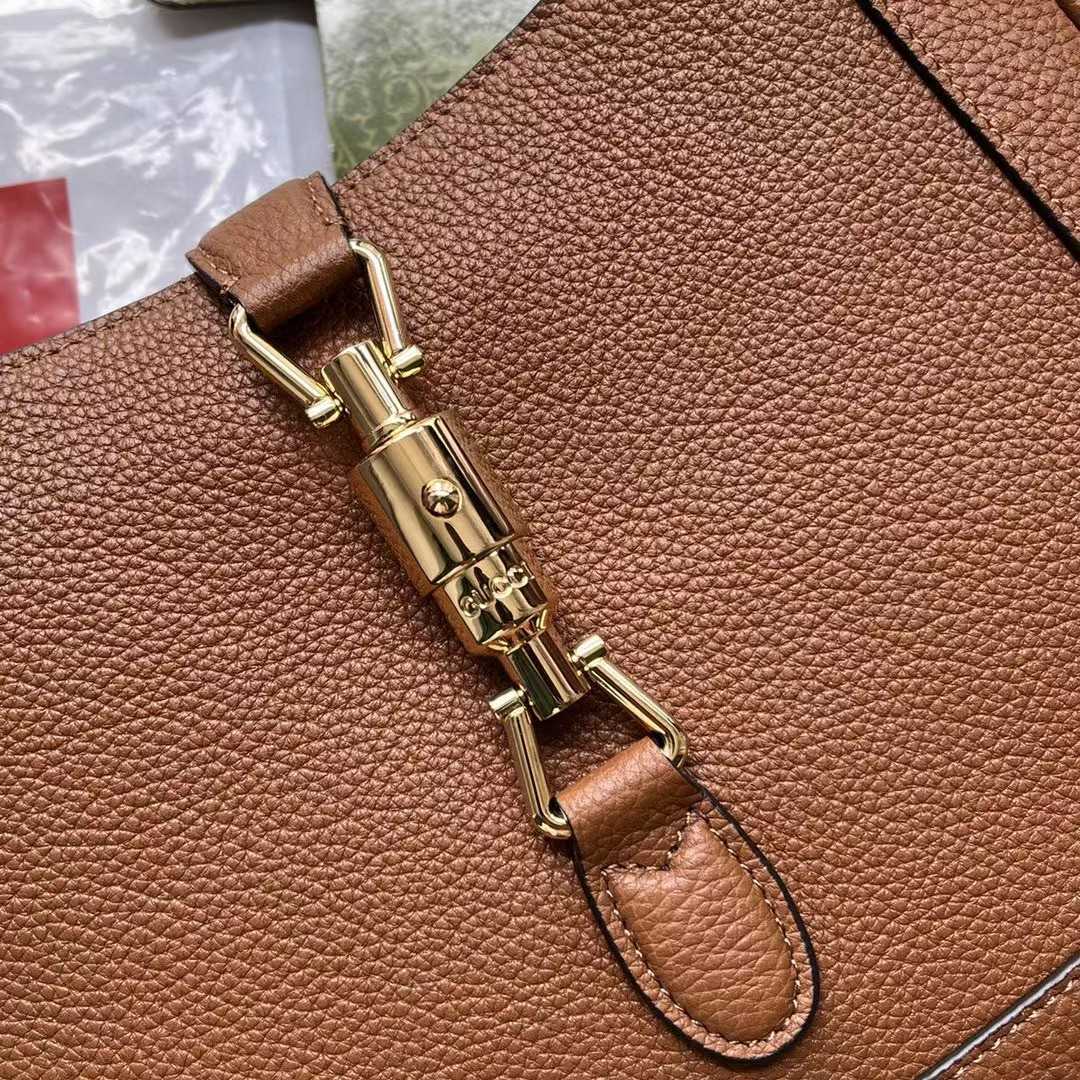 Gucci Jackie 1961 Small Natural Grain Bag(27.5-19-4.5cm) - FashionPlug