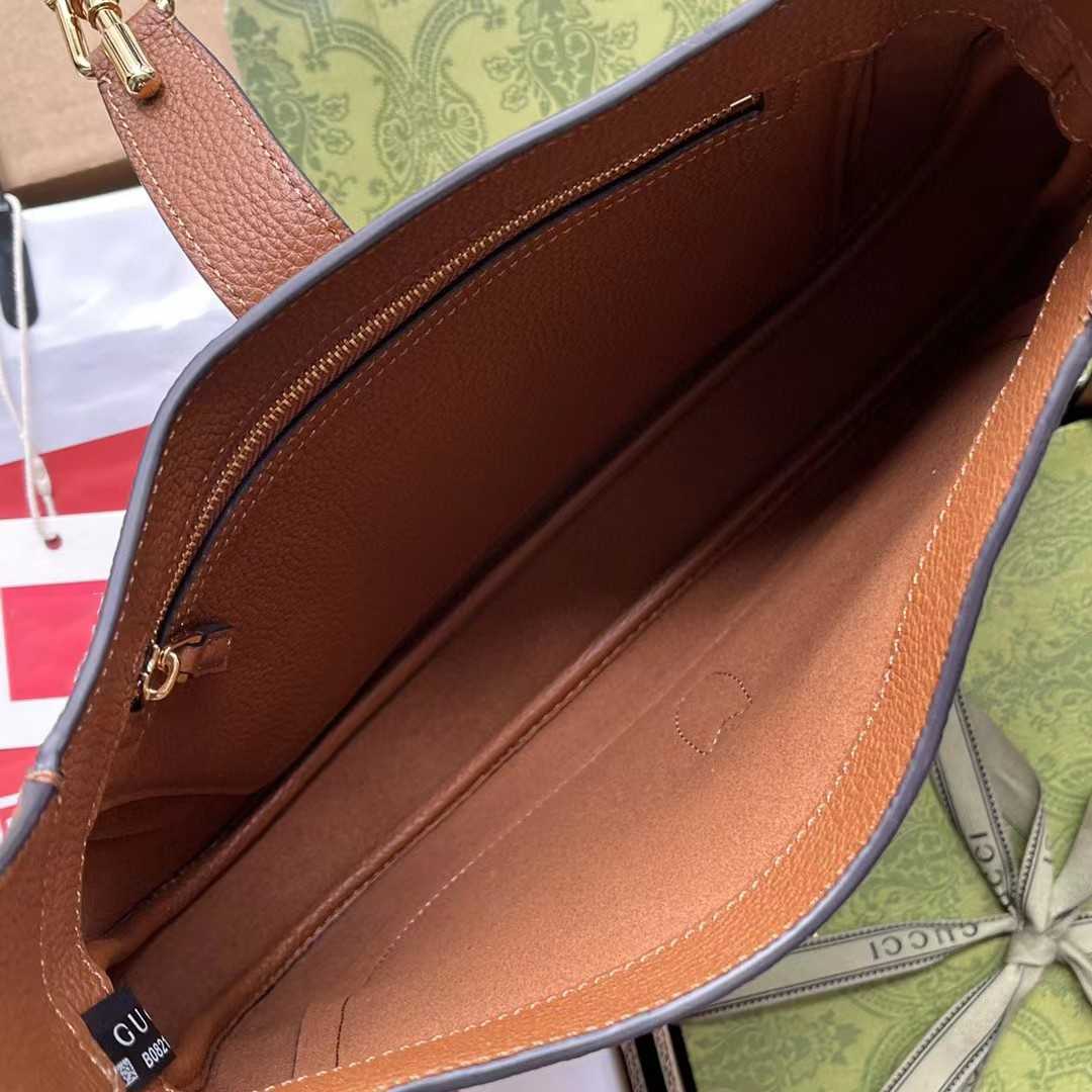Gucci Jackie 1961 Small Natural Grain Bag(27.5-19-4.5cm) - FashionPlug