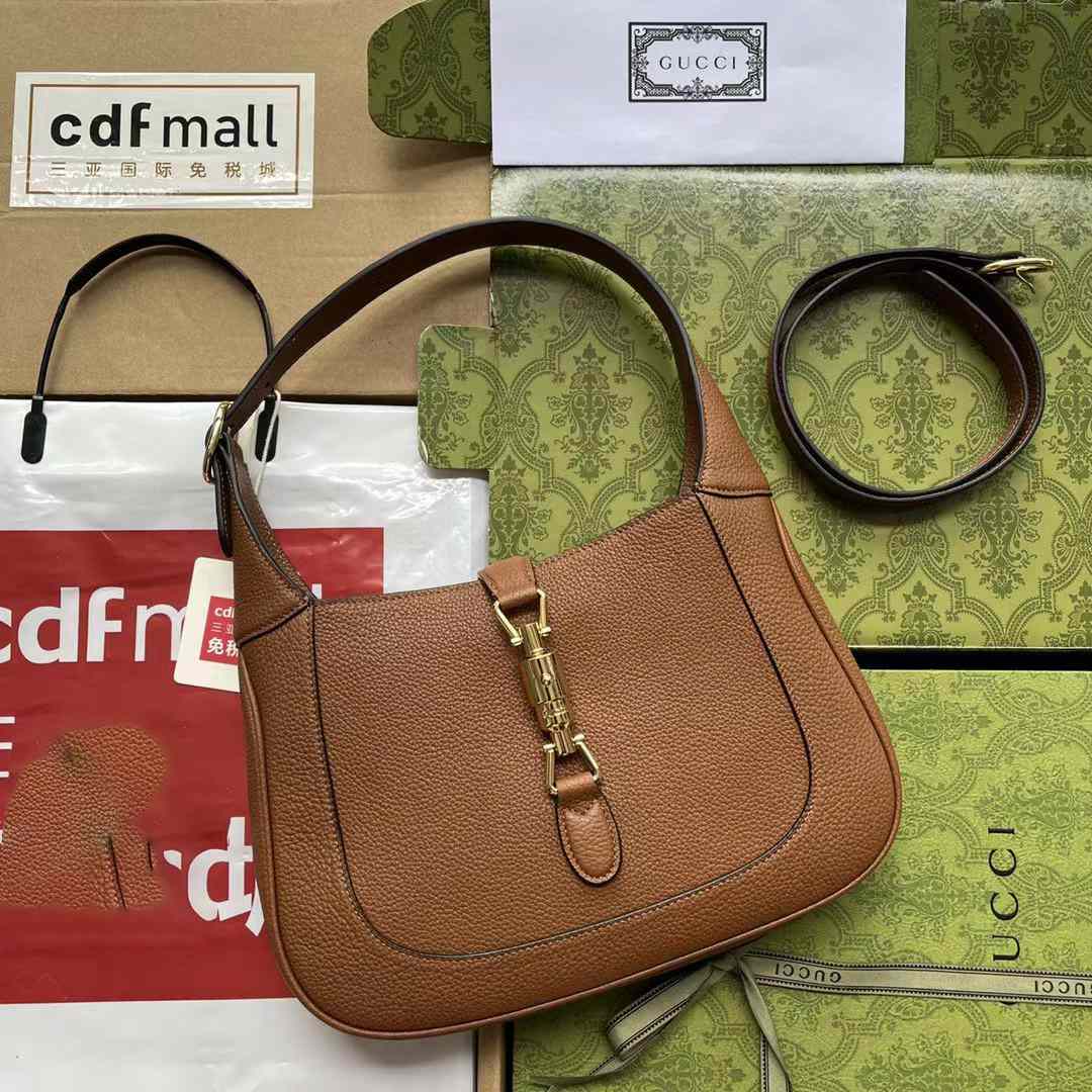 Gucci Jackie 1961 Small Natural Grain Bag(27.5-19-4.5cm) - FashionPlug