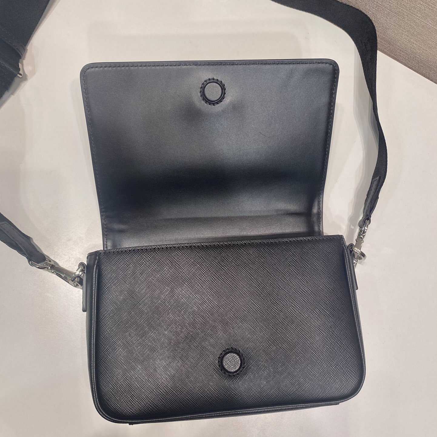 Prada Saffiano Leather Shoulder Bag - FashionPlug