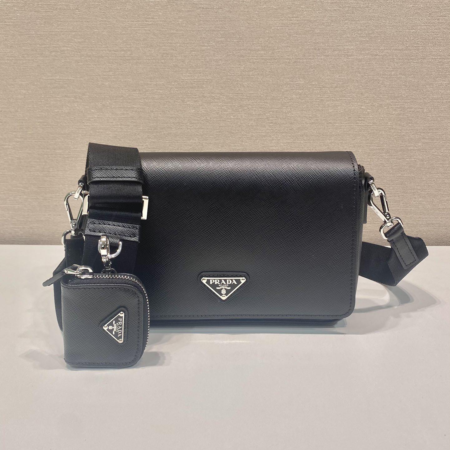 Prada Saffiano Leather Shoulder Bag - FashionPlug