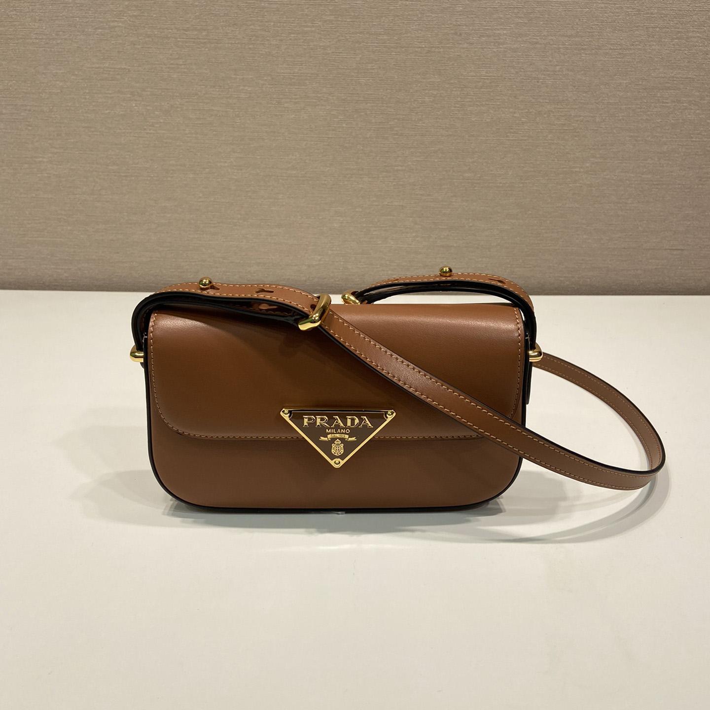Prada Leather Shoulder Bag - FashionPlug
