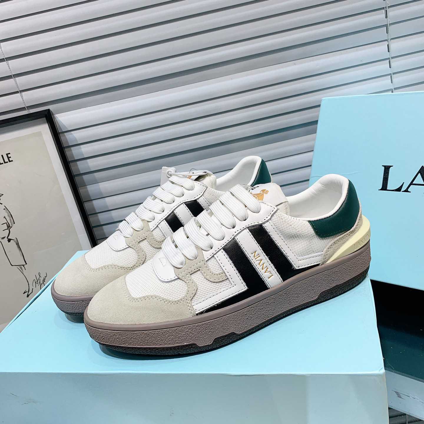 Lanvin Clay Low-Top Sneakers - FashionPlug