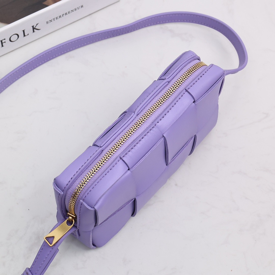Bottega Veneta Mini Cassette Cross-Body Bag - FashionPlug