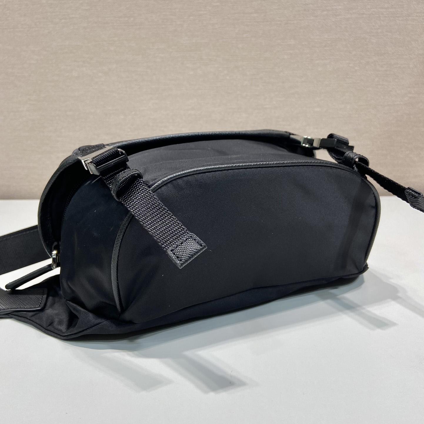Prada Re-Nylon And Saffiano Leather Shoulder Bag - FashionPlug