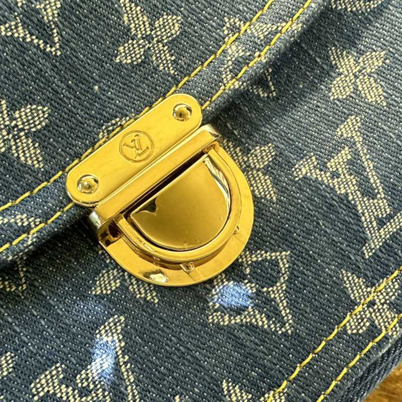 Louis Vuitton Blue Monogram Denim Bumbag   M95347 - FashionPlug