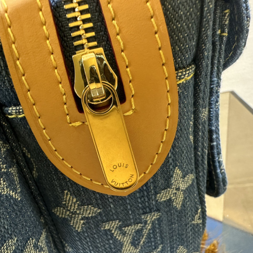 Louis Vuitton Blue Monogram Denim Bumbag   M95347 - FashionPlug