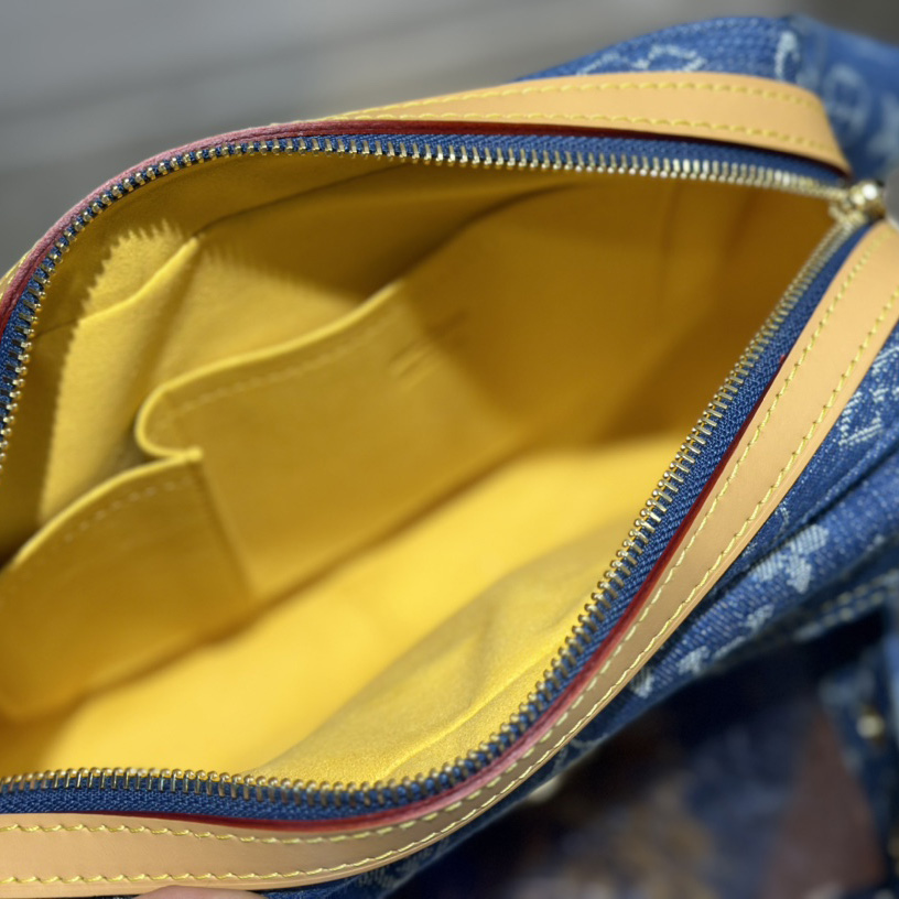 Louis Vuitton Blue Monogram Denim Bumbag   M95347 - FashionPlug