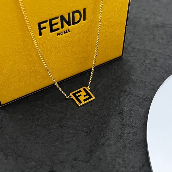 Fendi Forever Fendi Gold-coloured Necklace  - FashionPlug