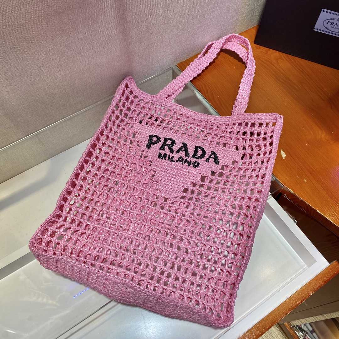 Prada Crochet Tote Bag - FashionPlug