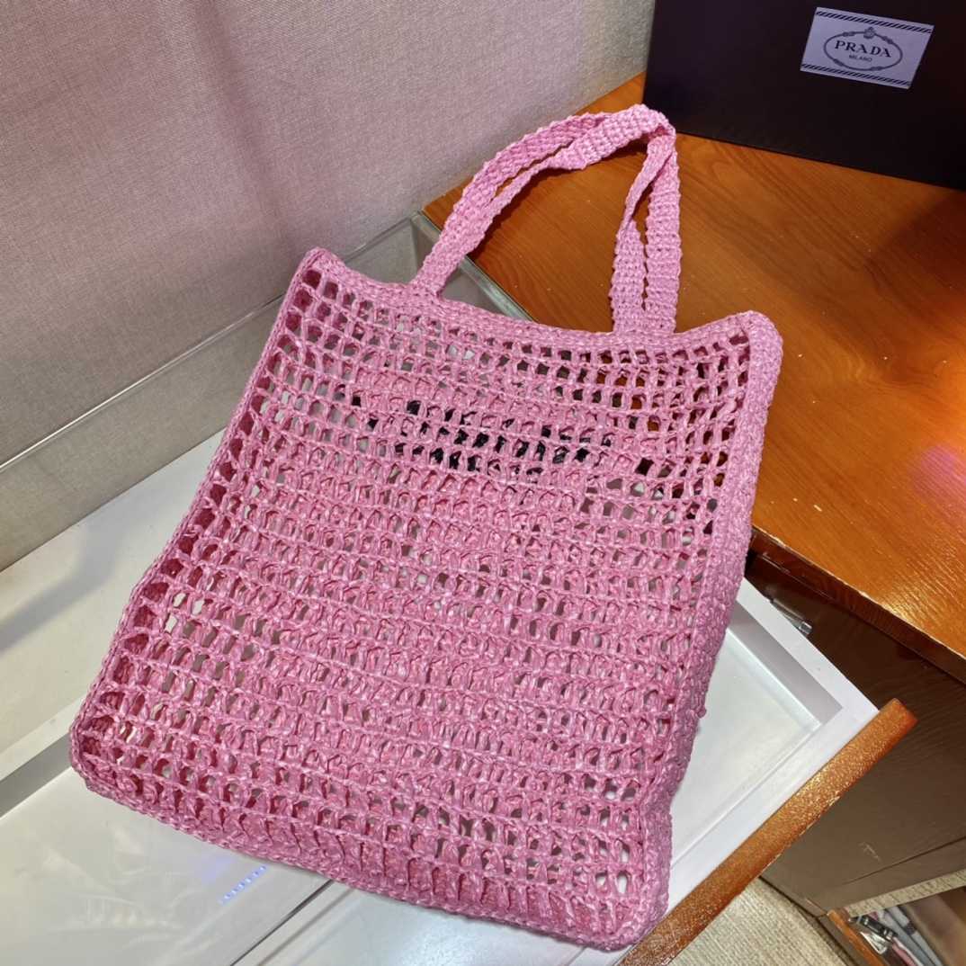 Prada Crochet Tote Bag - FashionPlug